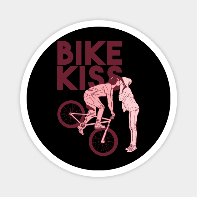 Kissing On A Bike Magnet by TheRealestDesigns